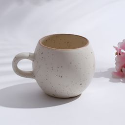 Fabindia Off White & Brown Printed Ceramic Glossy Mug 320 ml-image-39