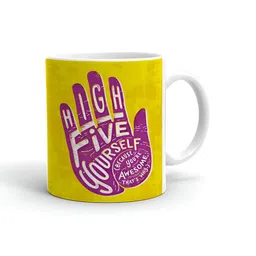 Khakee White & Purple Typography Printed Microwave Safe Ceramic Glossy Mug 325 ml-image-75