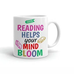 Khakee White & Green Text or Slogans Printed Microwave Safe Ceramic Glossy Mug 325 ml-16