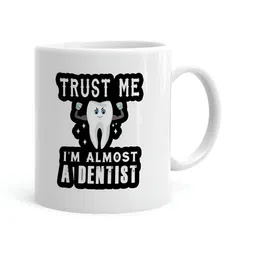 Khakee White & Black Typography Printed Microwave Safe Ceramic Glossy Mug 325 ml-12