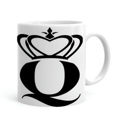Khakee White & Black Printed Ceramic Glossy Mug 325 ML-picture-9
