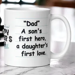 bettergiftflowers White & Black Father's Day Printed Smooth Surface Glossy Mugs 350 ml-image-95