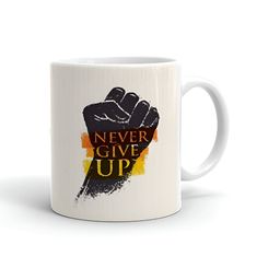 Khakee White & Black Text or Slogans Printed Glossy Microwave Safe Mugs 325 ml-7