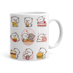 Khakee White & Red Printed Microwave Safe Glossy Finish Ceramic Mug 325 ml-image-67