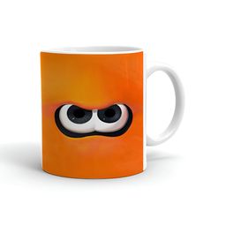 Khakee White & Orange Printed Ceramic Glossy Mug 325 ML-picture-23