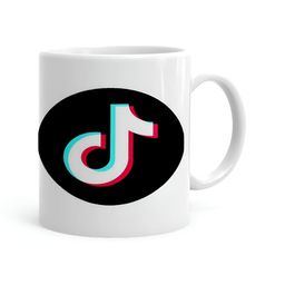 Khakee White & Black Printed Ceramic Glossy Microwave Safe Mug 325ml-image-51