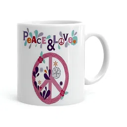 Khakee White & Pink Printed Ceramic Glossy Cups-image-73