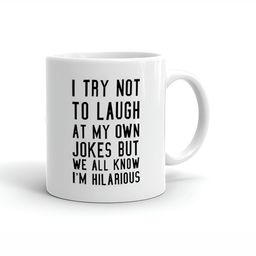 Khakee White & Black Typography Printed Ceramic Microwave Safe Glossy Mug 325 ml-45
