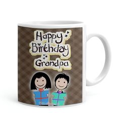 Khakee White & Pink 2 Pieces Printed Ceramic Glossy Mugs 325 ml-15