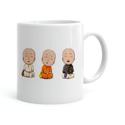 Khakee White & Beige Printed Ceramic Glossy Mug 325 ml-image-70