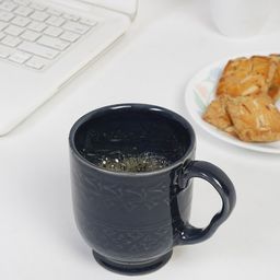 Fabindia Blue Printed Ceramic Matte Mug 400 ml-image-65