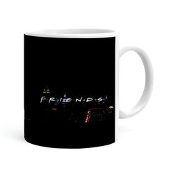 Khakee White & Black Printed Ceramic Glossy Mug 325 ml-44