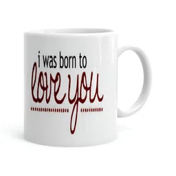 Khakee White & Black Typography Printed Ceramic Glossy Mug 325 ml-image-57