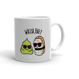 Khakee White & Green Text or Slogans Printed Ceramic Glossy Mug 325 ml-17