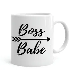 Khakee White & Black Printed Microwave Safe Ceramic Glossy Mug 325 ml-image-90