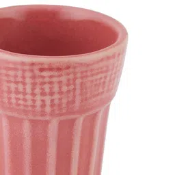 Fabindia Red Textured Ceramic Matte Kulhad-image-26