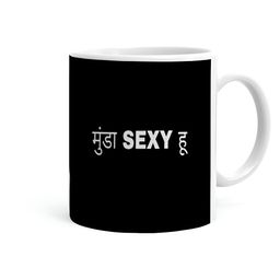 Khakee White & Black Printed Ceramic Glossy Cups-image-4
