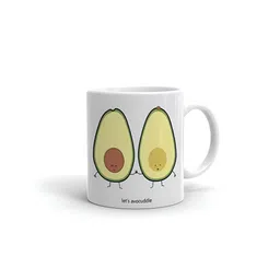 Khakee White & Yellow Printed Glossy Microwave Safe Mugs 325 ml-image-47