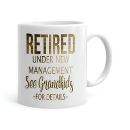 Khakee White & Beige Printed Ceramic Glossy Mug 325 ml-33