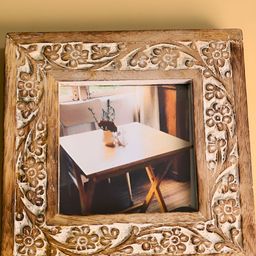 WEAVING HOMES Brown Wood Table Photo Frames-image-33