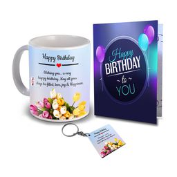 ME & YOU White & Blue Printed Home Gift Set-image-85