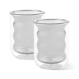 Kuber Industries Grey Glass Matte Mugs 200 ml-57