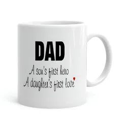 Khakee White & Black Text or Slogans Printed Ceramic Glossy Cups-5
