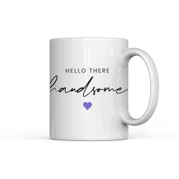 Home Decor Expert White & Black Printed Ceramic Glossy Mug 300 ml-image-96