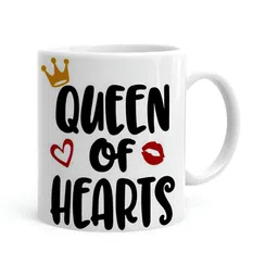Khakee White & Black Printed Ceramic Glossy Mugs 325 ml-picture-56