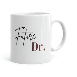 Khakee White & Black Text or Slogans Printed Ceramic Glossy Mug 325 ml-13