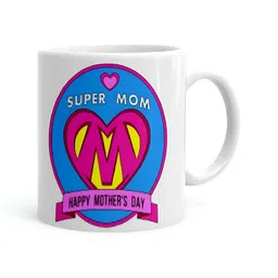 Khakee White & Blue Text or Slogans Printed Ceramic Glossy Mug 325 ML-20