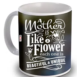ME & YOU Black& White Printed Ceramic Glossy Cups &Mugs 325Ml-image-88