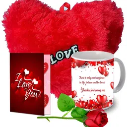 ME & YOU Red & White 4 Pieces Home Gift Set-28
