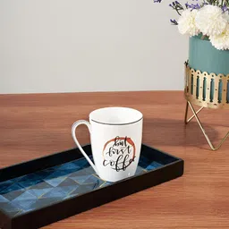 Living scapes by Pantaloons White Text or Slogans Printed Bone China Glossy Mugs-image-9