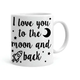 Khakee White & Black Printed Ceramic Glossy Mugs-3