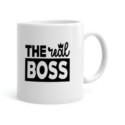 Khakee White & Black Printed Ceramic Glossy Mug 325 ml-52