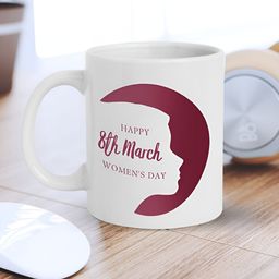eCraftIndia White & Burgundy Text or Slogans Printed Ceramic Glossy Mugs 310 ml-picture-53