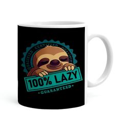Khakee White & Black Printed Ceramic Glossy Mug 325 ml-20