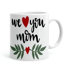 Khakee White & Black Printed Ceramic Glossy Mugs 325 ml-16