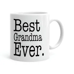 Khakee White & Black Printed Ceramic Glossy Mugs 325 ml-13