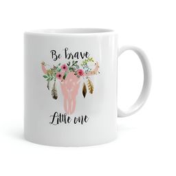 Khakee White & Pink Text or Slogans Printed Ceramic Glossy Mug 325 ML-2