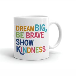 Khakee White & Orange Text or Slogans Printed Ceramic Glossy Cup-52