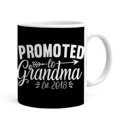 Khakee White & Black Text or Slogans Printed Ceramic Glossy Mug-16