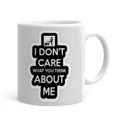 Khakee White & Grey Printed Ceramic Glossy Mugs 325 ml-image-56
