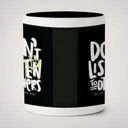 MOTIVATE BOX White & Black Text or Slogans Printed Ceramic Glossy Mugs 330 ml-image-4