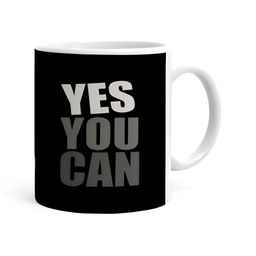 Khakee White & Black Text or Slogans Printed Microwave Safe Ceramic Glossy Mug 325 ml-image-11