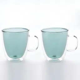 The Better Home Green 2 Pcs Glass Cups 400ml-picture-40