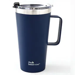 The Better Home Blue Stainless Steel Tumbler with Straw & Lid 450ml-17