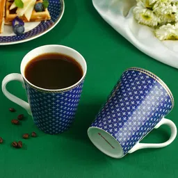 Wonderchef Sicilia 2-Pieces Fine Bine China Coffee Mug 357 ml Each-49