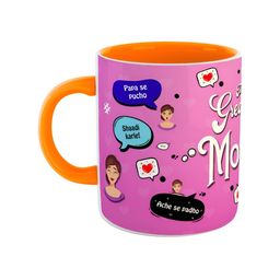 ARTBUG Orange & Pink Dishwasher Safe Printed Ceramic Glossy Mug-image-78